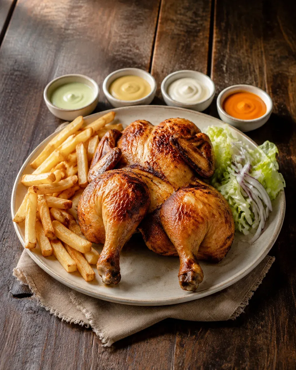 Pollo a la brasa entero